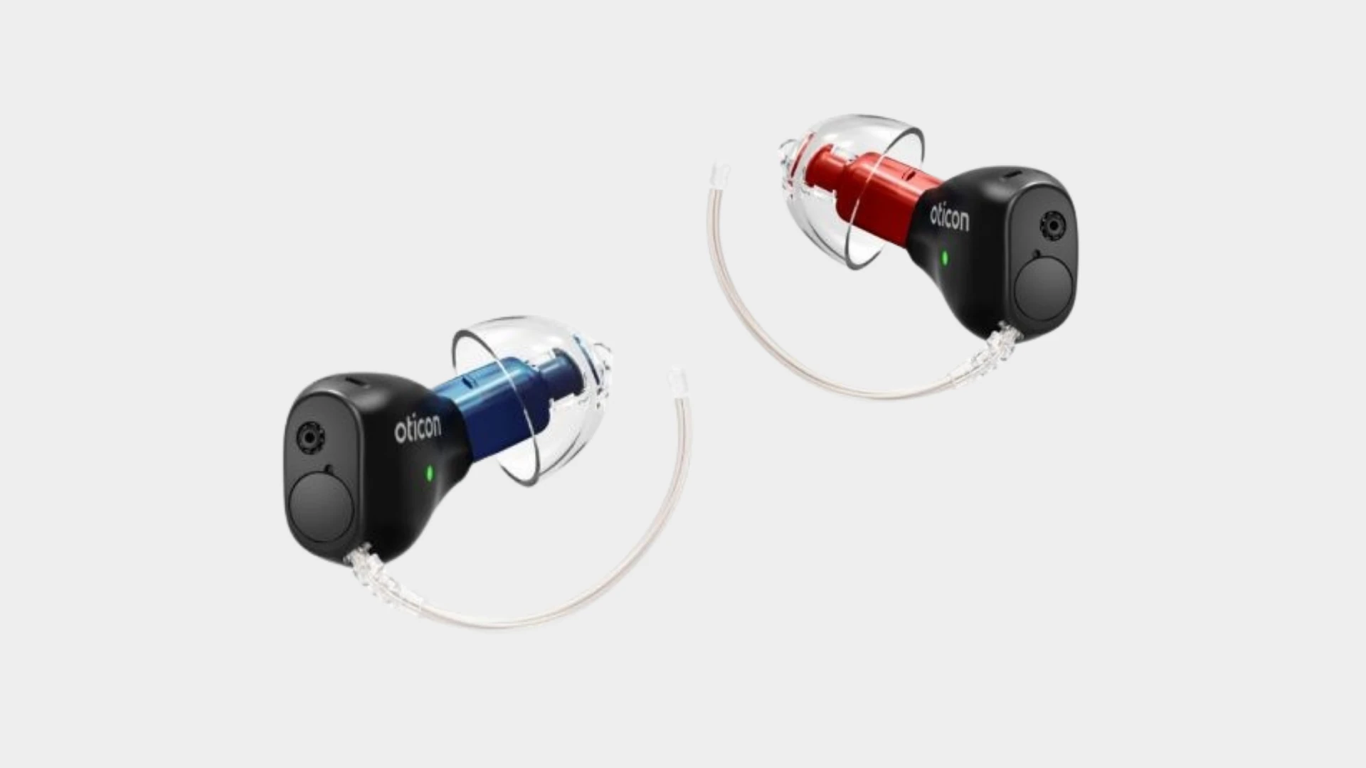 Klein, filigran und smart: Das blaue Zeal wird links getragen, das rote rechts.